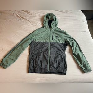 Green Adidas rain jacket men’s size medium